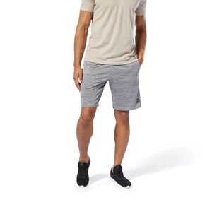 Reebok Knit Slim Shorts, Medium, Gray